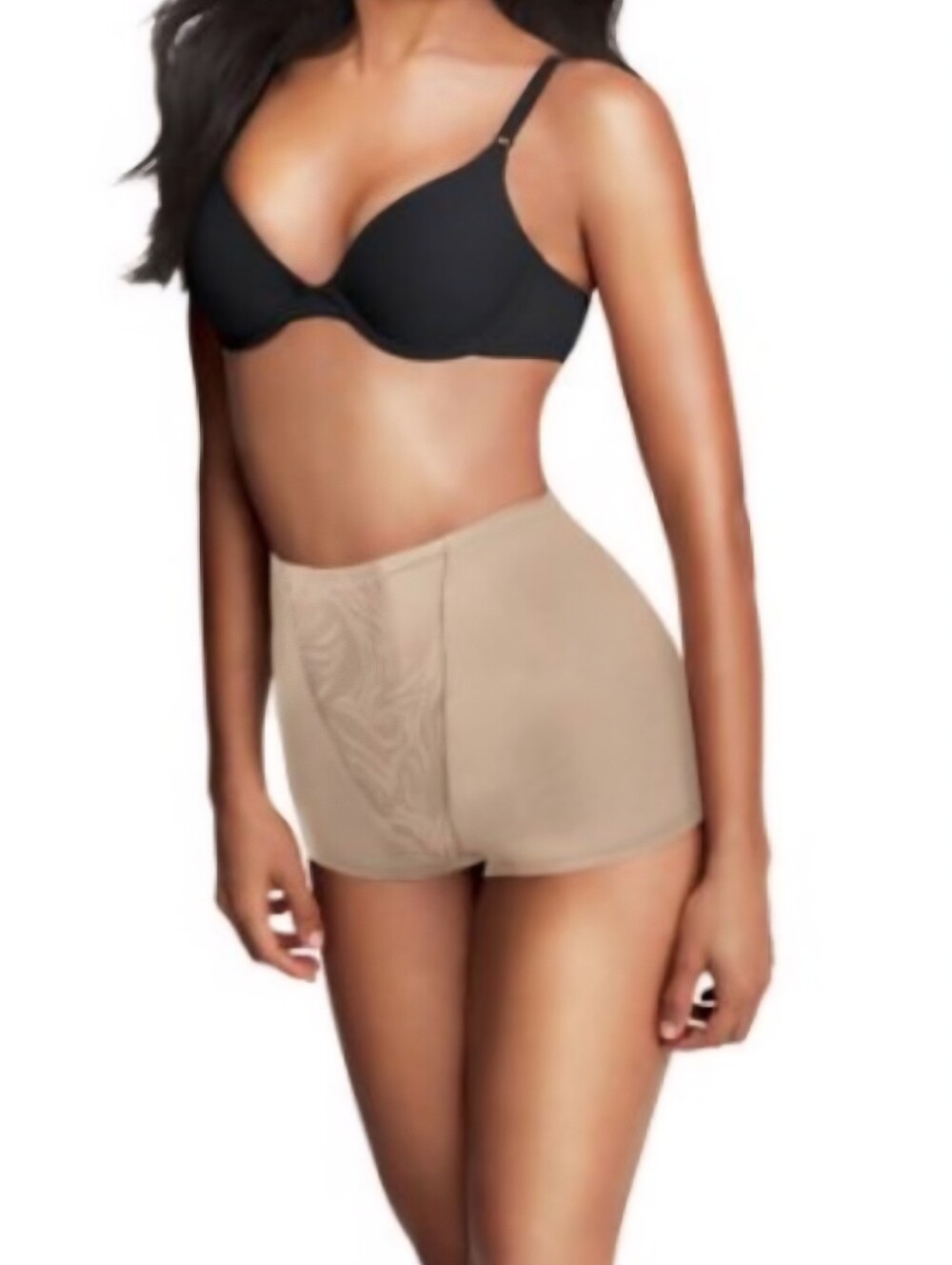 Maidenform Flexees Shaping Nude Boyshort Women's XL Flattening Slimming EUC
